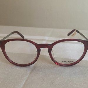 Saint Laurent Burgundy Eyewear Frame SL 25/F 004 49 19 140